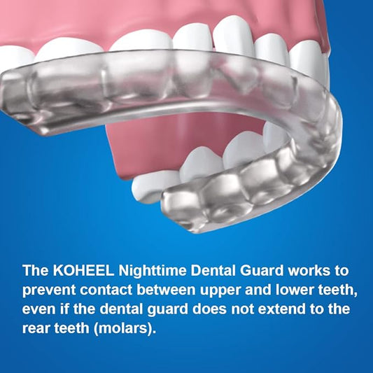 KOHEEL GS Moldable Mouth Guard for Teeth Grinding and Clenching, Night Guard for Bruxism Relief, 5 Count (Black, Large Size)