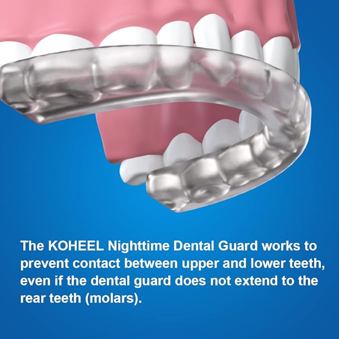 KOHEEL GS Moldable Mouth Guard for Teeth Grinding and Clenching, Night Guard for Bruxism Relief, 5 Count (White, Small Size)