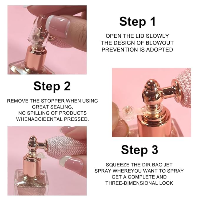 Bronze Highlighter Spray, Professional Shiny Glitter Spray for Eyeshadow Face and Body Luminizers, Loose Shimmer Powder Makeup Mist for Women Kid Rave Outfits Festival Accessories