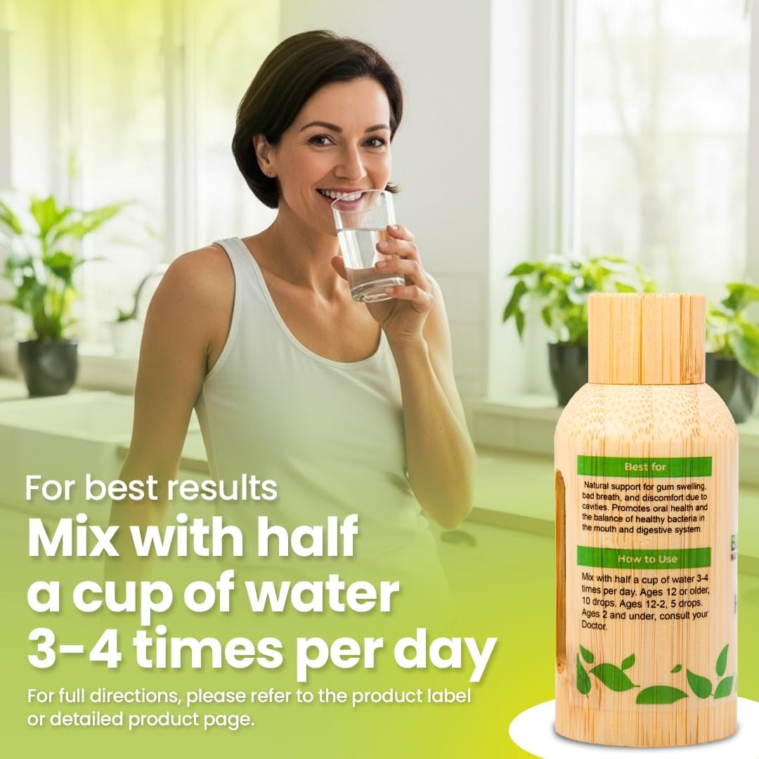 Bestmade Natural Products Halitosis, Natural Remedy for Bad Breath BM249 - Helps Improve Oral Health, Reduce Smelly Breath & Restore Healthy Bacteria in The Mouth, 30 mL Drops