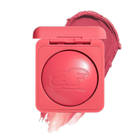 about-face Cheek Freak Blush Balm – Buildable Cream Blush with Hyaluronic Acid & Meadowfoam Seed Oil – Vegan, Cruelty-Free, Clean Beauty – 0.35 oz (Champagne Room – Watermelon Pink)
