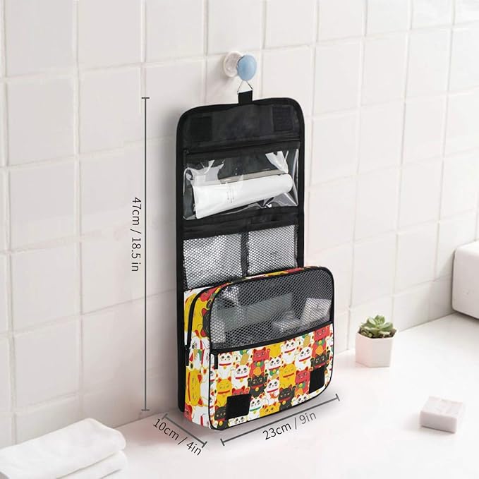 senya Hanging Travel Toiletry Bag Kit Makeup Case Cosmetics Organizer for Men Women