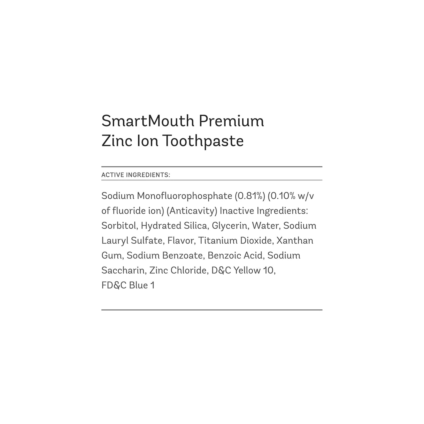 SmartMouth Premium Toothpaste for Elite Oral Health Protection, 6 oz Each, 5 Pack