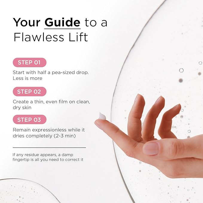 VELAMO ADVANCED Instant Eye & Face Lift Cream: Rapid Under Eye Bags Wrinkles Smile Lines Forehead Lines Remover - Temporary Firming & Tightening Treatment in 2 Minutes 1 OZ/30g