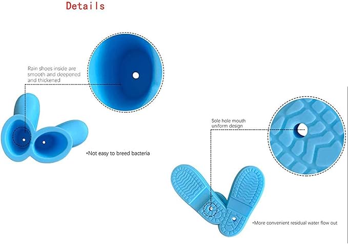 2 Pack Rain Boot Toothbrush Holder Silicone Cute Organizer for Your Bathroom Perfect Toothbrush Holder for Children,Safety Razor Stand Multi Purpose Bathroom Accessory (Boots)