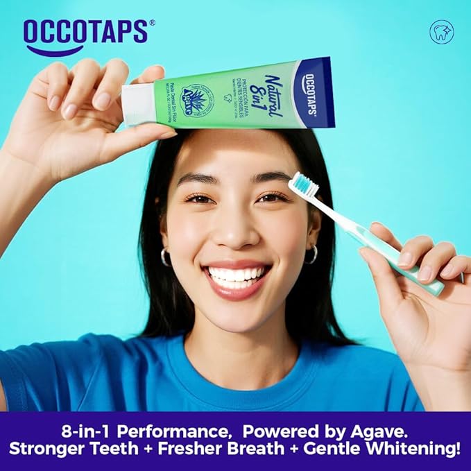 Agave Sensitive Toothpaste, Fluoride-Free Natural Whitening Toothpaste for Sensitive Teeth, Gentle Gum Care, Removes Surface Stains, Fresh Mint Herbal Formula, 1Pk US Manufactured