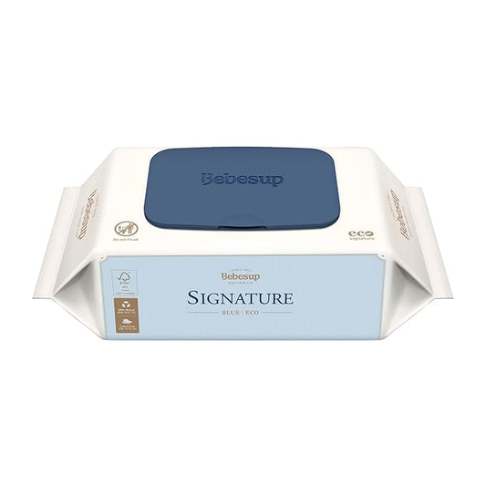 BEBESUP- Korea’s #1 Signature Eco Baby Wipes- 100% Plant-Based 99% Drinkable Water-Based Unscented Ultra-Thick Organic baby wipes Hypoallergenic for sensitive skin Flip-Top (1 Pack)