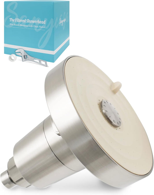 Filtered Shower Head for Hard Water, Removes Chlorine, KDF-55 Filter Dermatologist Recommended for Softening Hard Water (BNP)