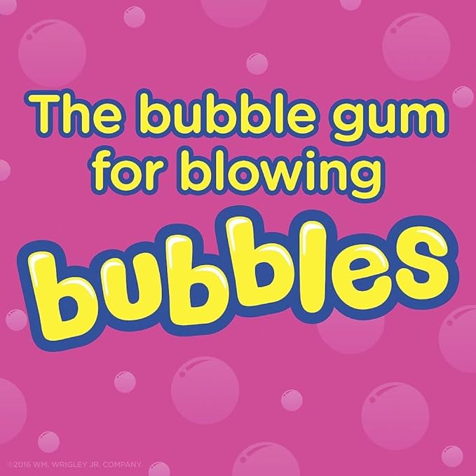 HUBBA BUBBA Gum Max Bubble Gum Bulk, Individually Wrapped, Original Flavor, 5 Count Packs, 18 Pack Bundle