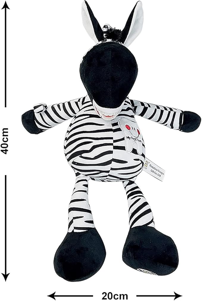 Tooth Fairy Plush Doll, Dental Plush Oral Health Presentation Puppet Zebra Tooth Fairy Dental Educational Plush Small Size Doll with Teeth for Kids Chidren Boys Girls