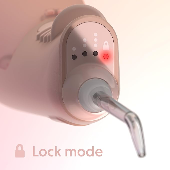 Ordo Water Flossers for Teeth, Cordless IPX7 Waterproof Oral Irrigator, 3 Pressure Settings, Portable, Rechargeable Electric Sonic Flosser, Dental Professional Recommended, Rose Gold