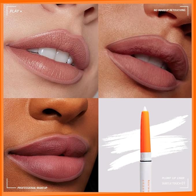 Matte Lip Liner Pencil for Shaping Lips, Retractable Creamy Brown Crayon LipLiner Pencil, Long Lasting Waterproof Lipstick Lip Liner Makeup, Vegan Beauty 01#