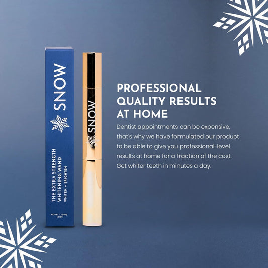 Snow Extra-Strength Teeth Whitening Serum - Oral Care Teeth Whitener Pen - Whitening Pen for Stain Removal & Whiter Teeth - Tooth Whitener with Potassium Nitrate and Hydroxyapatite - 1 Pack
