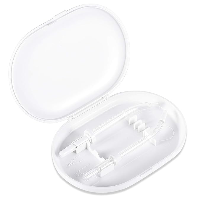 ToiletTree Products Children's Countertop Water Flosser - Dental Oral Irrigator for Kids - BPA-Free Dental Water Flosser with 600mL Capacity and Adjustable Water Pressure - Blue