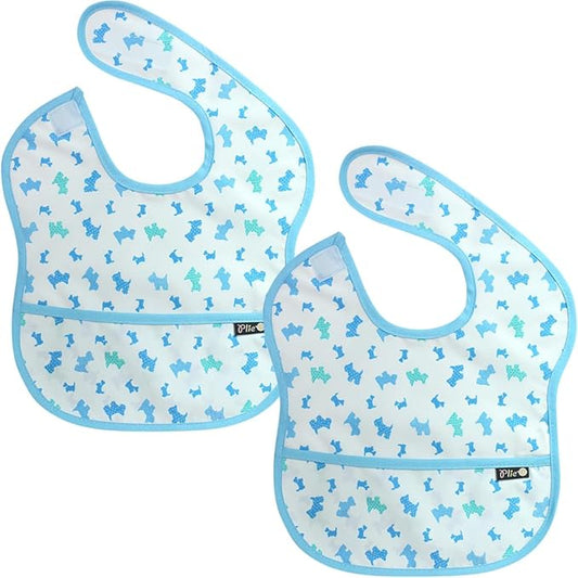 Long Sleeve Waterproof Bib for Toddlers – Soft Feeding Smock for Baby Mealtime, Self-Feeding,BPA-Free, Easy Clean