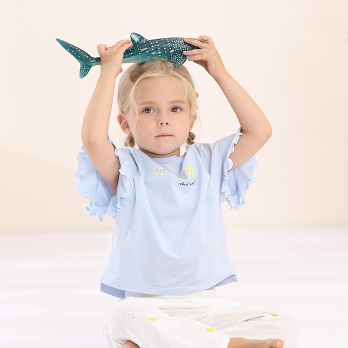 Gemini&Genius Sea Animal Whale Shark Action Figure Wild Model Toy Soft Rubber Realistic Ocean Educational and Role Play Toys for Kids