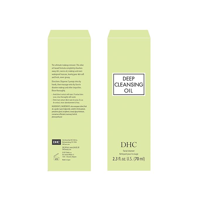 DHC Deep Cleansing Oil 2.3 Fl Oz., Lip Cream 0.05 oz. Net wt. and Mascara Perfect Pro Double Protection 0.17 oz. Net wt.