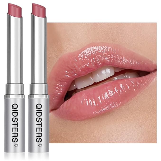 2Pcs Pink Honey Lipstick Tinted Lip Balm, Sheer Hydrating Lip Stain for All Skin Tones, Natural Lightweight Lips Gloss Makeup for Women, Vegan & Cruelty-Free