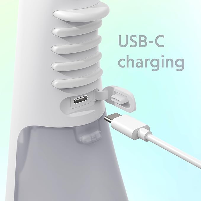 Ordo Water Flossers for Teeth, Cordless IPX7 Waterproof Oral Irrigator, 3 Pressure Settings, Portable, Rechargeable Electric Sonic Flosser, Dental Professional Recommended, White