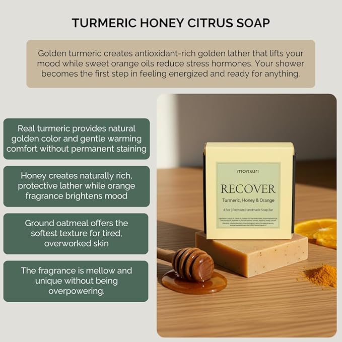 Energy Boost Gifts for Mom - 5-Piece Mood Lift Self Care Gift Set. New Mom Care Package for Tired Moms with Body Butter, Aromatherapy Essential Oil Roller, Turmeric Soap, Body Oil and Room Spray.