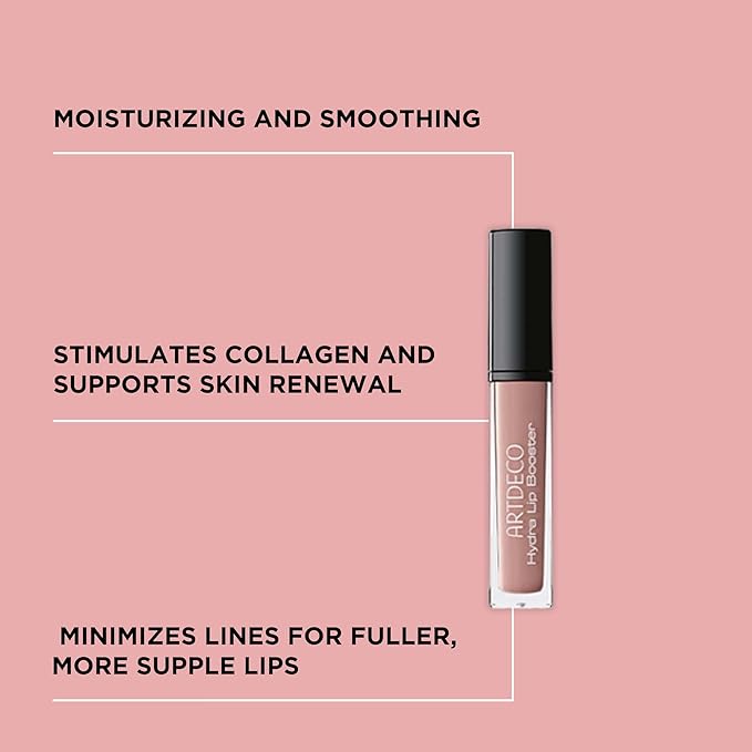 ARTDECO Hydra Lip Booster - Translucent Mauve - Hydrating Lip Gloss with Boosting Effect - Hint of Color & Beautiful Shine - Non-Sticky Finish - Lip Care - Lip Oil - Makeup - Hyaluron - 0.21 Fl Oz