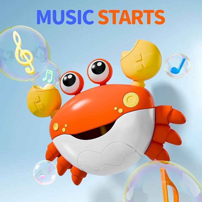 Bath Toys for Kids Ages 1-3: Bath Bubble Machine with 12 Music - Bath Toys Toddlers 2-4-8 Bathtub Bubble Maker - Bath Toy for Babies 12+ Months