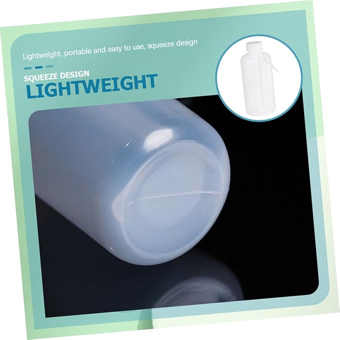 PRETYZOOM 500ml Wide Mouth Plastic Squeeze Wash Bottle Portable Rinse Bottle for Laboratory Tattoo and Cleaning Applications Leak-proof and Sturdy Design