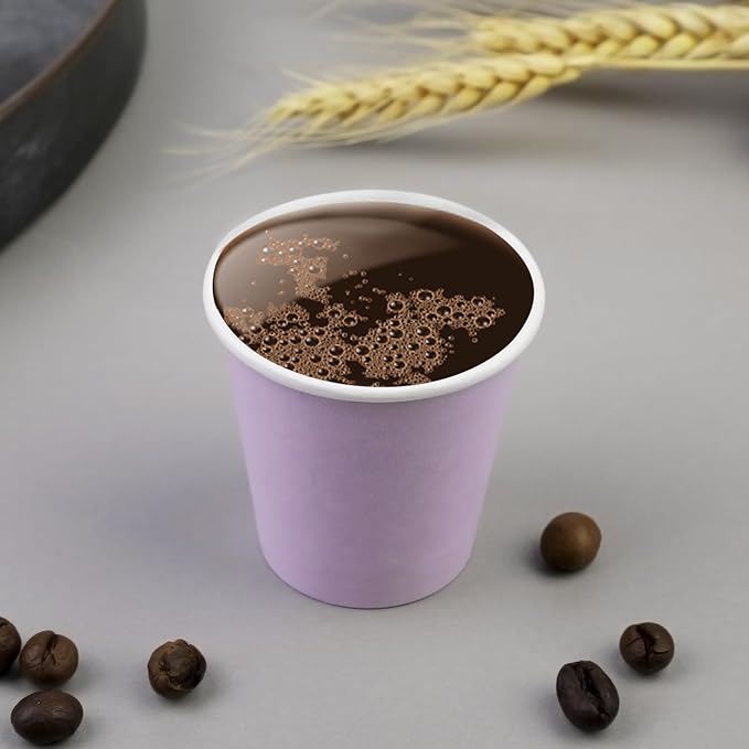 300 Pack 3oz Purple Paper Cups,Mouthwash Cups, Disposable Bathroom Cups,Small Paper Cups 3oz Ideal for Bathroom,Supermarket,Birthday Party,Picnic and BBQ