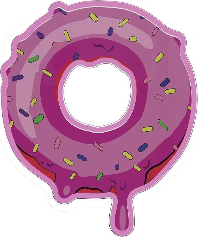 Donut NEON Wall Sign, Cute Food Pink LED Light, Wall Decor, Perfect for Holiday and Birthday Gift, Party Decor, Pink Donut Wall Sign for Kids Room, Bar, Restaurant