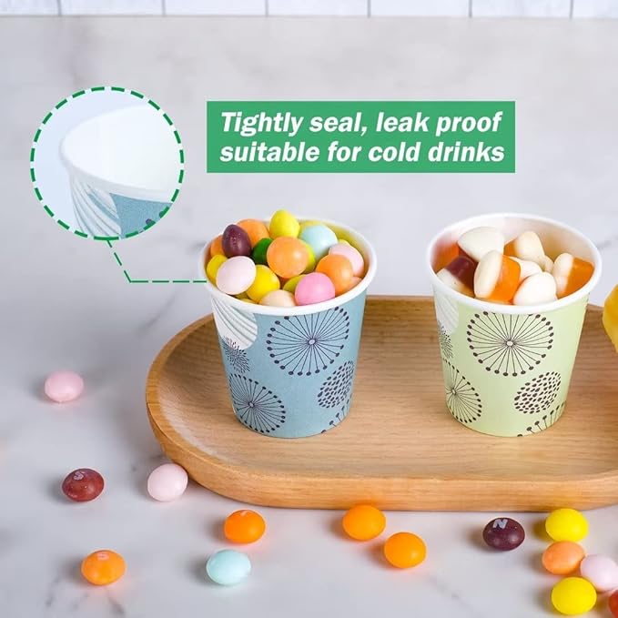 [300 Pack 3 oz Paper Cups, Disposable Bathroom Cups, Small Mouthwash Cups, Mini Paper Cups 3 Ounce for Bathroom