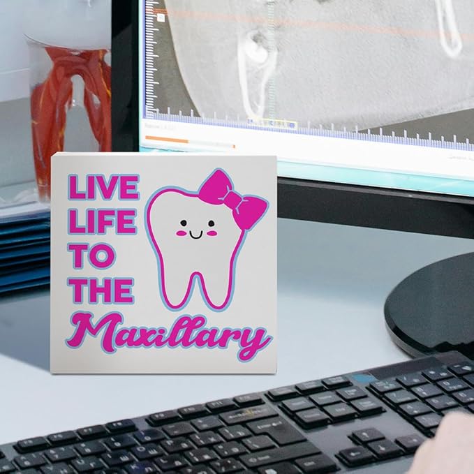 Dentist Gifts for Women Men Doctor, Gifts for Dentists Dental Assistant Student, Dental School Graduation Hygienist Gifts, Dental Decorations for Office Room Desk, Dental Office Desk Decor, Maxillary