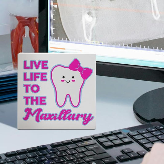 Dentist Gifts for Women Men Doctor, Gifts for Dentists Dental Assistant Student, Dental School Graduation Hygienist Gifts, Dental Decorations for Office Room Desk, Dental Office Desk Decor, Maxillary