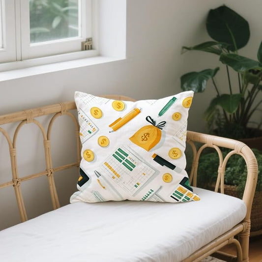 Cirzone Accountant Gifts for Women -18x18Inch Accountant Throw Pillow Cover Funny Accountant Gifts with Gift Box Perfect Birthday Accounting Graduation CPAS Gifts for Home Sofa Decor