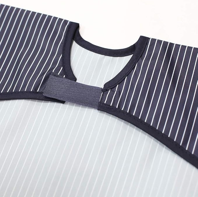 Short Sleeve Waterproof Bib for Toddlers – Easy Clean Feeding Apron for Mealtime, Daycare, Self-Feeding, Lightweight