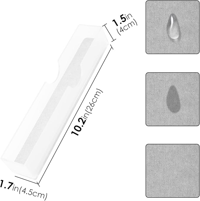 2Pack Acrylic Electric Toothbrush Holder with Diatomite Drying Stone, Bathroom Drawer Organizer with Drainage Hole for Tooth Brush, Compatible with Philips, Oral-B