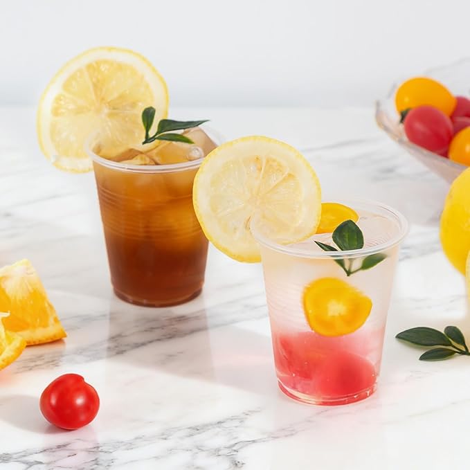 1500 Pack 5 oz Plastic Cups, Clear Disposable Plastic Cups Bulk, Small Mouthwash Cup, Cold Drinking Cup for Travel, Bathroom, Travel, Picnic