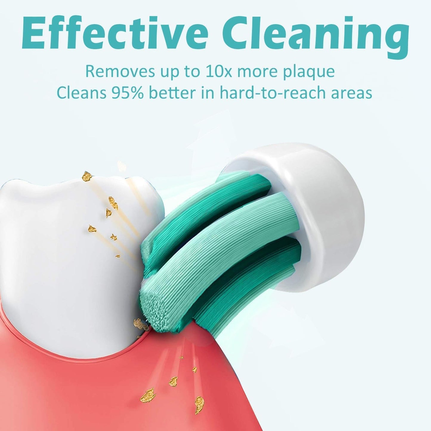 Replacement Toothbrush Heads for Philips Sonicare Replacement Heads Compatible Electric Toothbrush Heads, 10 Pack, Black