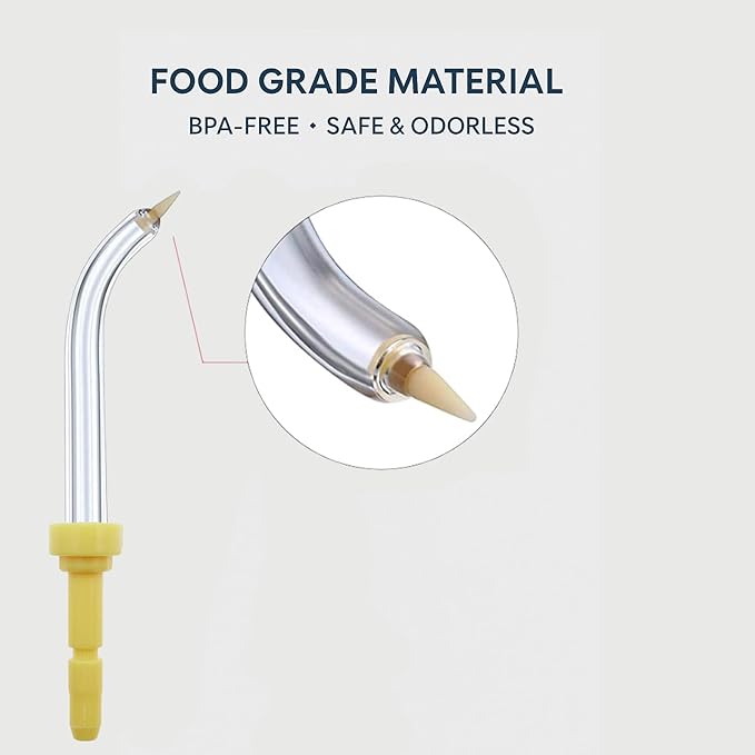 Replacement Periodontal/Pocket Tips Compatible with Waterpik Water Flossers and Other Brand Oral Irrigators (4-Pack)