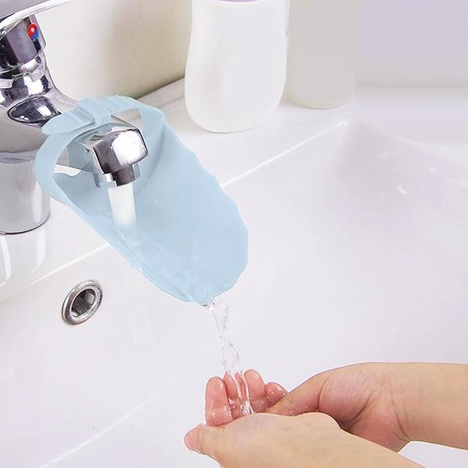 Faucet Extender for Toddlers,Generic Kids Faucet Extender Sink Extender for Kids Hand Washing, Suitable for Bathroom, Bathtub Sink, Fits Most Faucets(Blue)