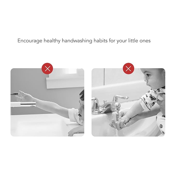 Faucet Handle Extender for Toddlers Kids, 17cm Universal Soft Silicone Children Cartoon Faucet Extender for Bathroom Sink