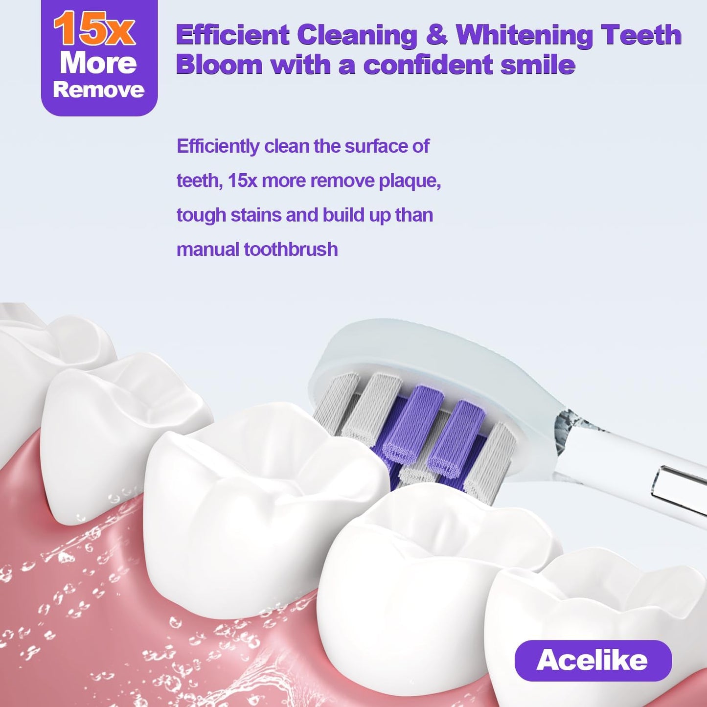 Metal Electric Toothbrush with UV Mode, Vibration and Oscillation Electric Toothbrush for Adults, 6 Brush Heads & Travel Case & Dust Cover, 5 Modes & Built in Timer, One Charge Last 120 Day（Sliver）