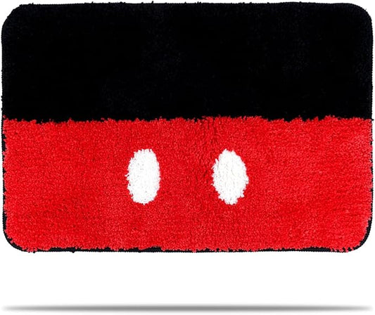 Mouse Eyes Bath Mat for Bathroom Non Slip, Kids Bath Rug - Soft, Plush Microfiber Bath Rug, Cute Bathroom Rugs Machine Washable (Christmas, Birthday)