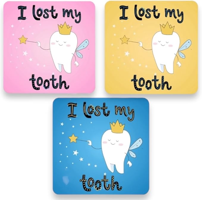 I Lost a Tooth Stickers for Kids School - 120 Tooth Fairy Stickers for Kids, Dental Stickers, Classroom Must Haves
