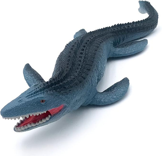 Gemini&Genius Mosasaurus Toy for Kids, Marine Reptile Animal Soft Plastic Sea Shark Toy Action Figure, Gift Great for Educational, Cake Topper, Swim, Bath Toys, Stocking Stuffers for Kids