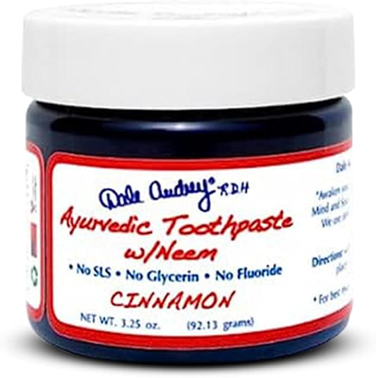 Ayurvedic Mineralizing Tooth Paste for Sensitive Teeth | Organic Refreshing Cinnamon Flavor for Teeth Whitening & Fresh Breath | Enamel Repair Vegan Toothpaste, Ayurvedic Non-Toxic Toothpaste-3.25 Oz