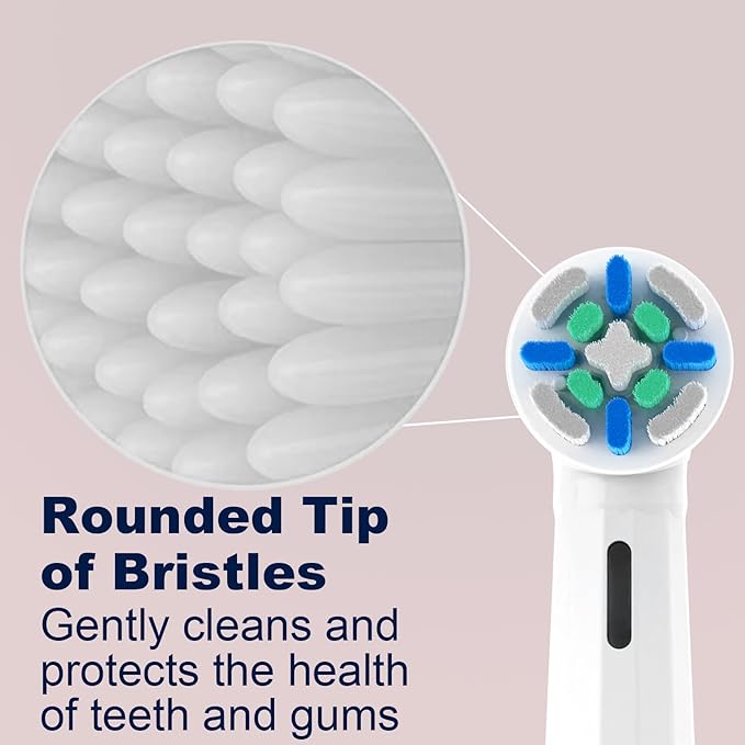 iO Replacement Heads Compatible with Oral B iO 2/3/4/5/6/7/8/9/10/Deep Clean Series Electric Toothbrush, Brush Heads Compatible with Oral B iO with Medium-Hard bristles Care Your Teeth (6 White)