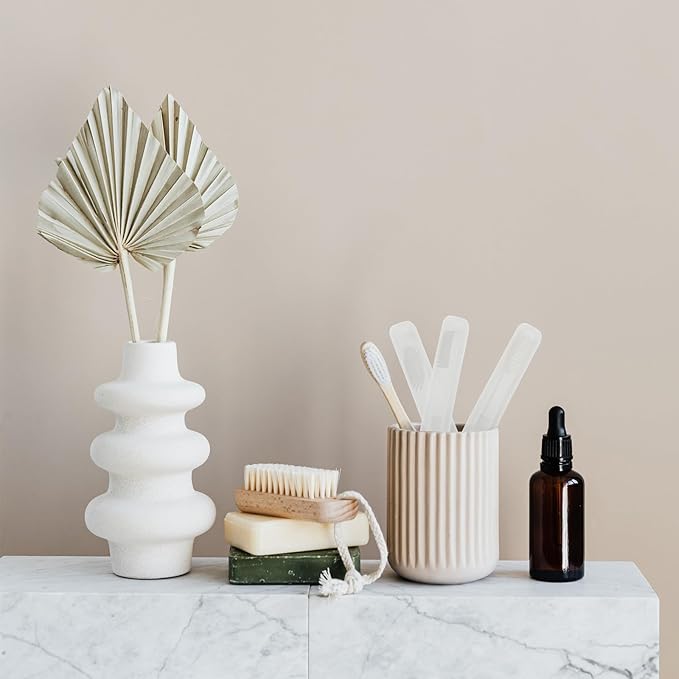 6 Pack Travel Toothbrush Containers Case Portable Plastic Breathable Toothbrush Holder Storage Dust-Proof and Sanitary for Travel Camping School Business (Clear A)