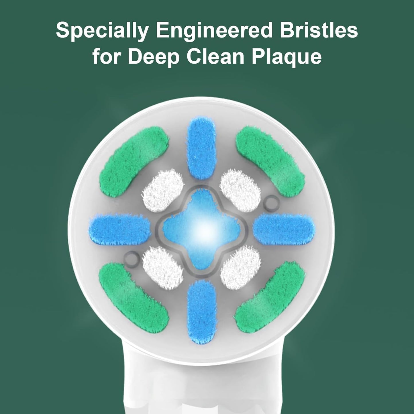 10 Pack White IO Replacement Heads Compatible with Oral b iO 2/3/4/5/6/7/8/9/10 Series Electric Toothbrush