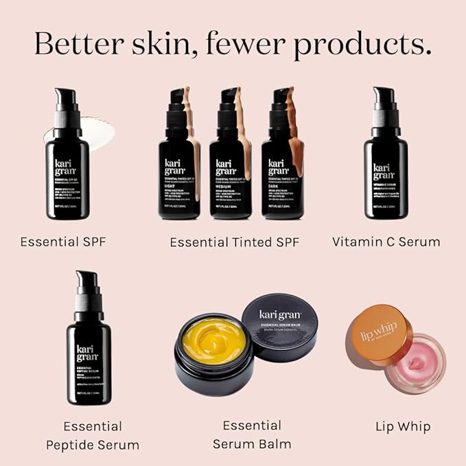 Kari Gran Lip Whip | Moisturizing Lip Balm with Organic Oils | Glossy Sheen + Peppermint | Rich Buttery Texture, Hydrates & Protects | Non-GMO, Organic Ingredients, Made in USA (Tinted Peppermint)