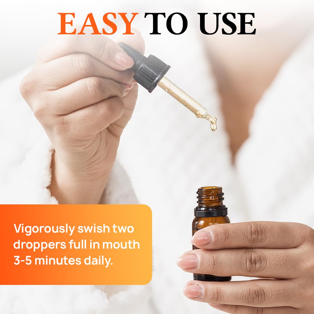 The Goodbye Company Gum Disease Treatment - 100% Pure Neem & Clove Oil - Natural Gingivitis Remedy - Non-Toxic, BPA-Free Oral Care - Fast-Acting Gum Healer (30ml)